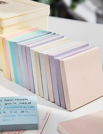 Colorful Sticky Notes | Desktop Notepad | Minimalist Memo Pad | Writing Pad | Note Taking | Planner Journal Office Study School Supplies