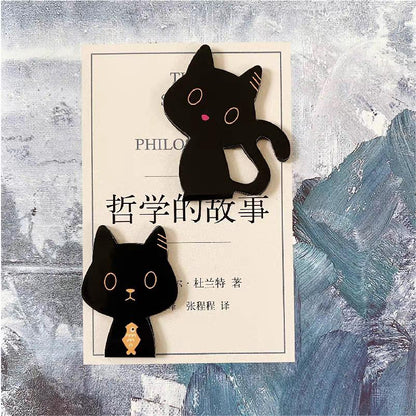 Cute Cat Magnetic Bookmark | Kawaii Kitten Page Keeper | Book Lover Book Club Gift | Book Reading Accessories | Gift for Reader Bookworm