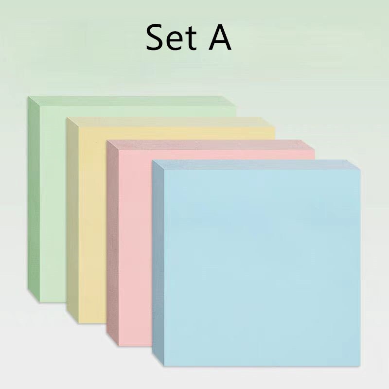 Colorful Sticky Notes | Desktop Notepad | Minimalist Memo Pad | Writing Pad | Note Taking | Planner Journal Office Study School Supplies