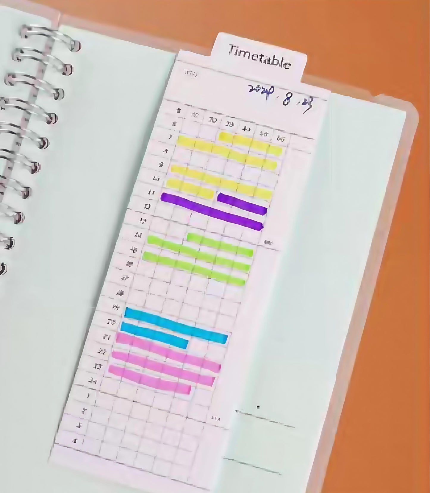 Foldable Notepad | Memo Pad | Creative Bookmark | Todo Weekly Plan Habit Timetable Reader Record | Office Study Supplies |Gift for Booklover