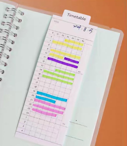 Foldable Notepad | Memo Pad | Creative Bookmark | Todo Weekly Plan Habit Timetable Reader Record | Office Study Supplies |Gift for Booklover