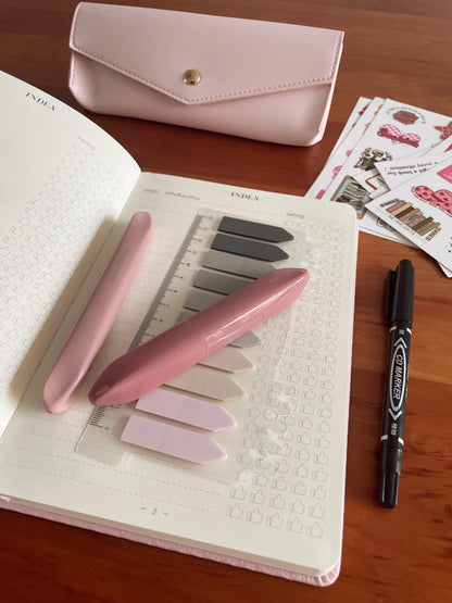 Luxury Pink Booklover Gift Set | Reading Accessories | A5 Reading Journal Stickers Book Annotation Kit | Bookworm for Her | Reading Gift