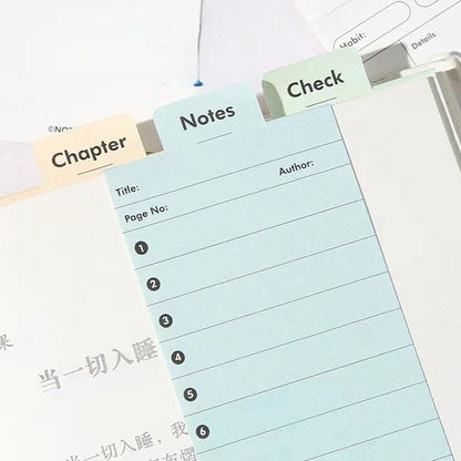 Creative Foldable Notepad | Memo Pad | Creative Bookmark | Note Taking | Office Study Supplies | Gift for Booklover