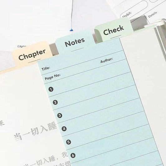 Creative Foldable Notepad | Memo Pad | Creative Bookmark | Note Taking | Office Study Supplies | Gift for Booklover
