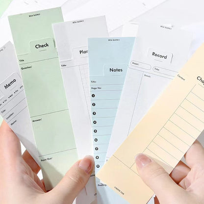 Creative Foldable Notepad | Memo Pad | Creative Bookmark | Note Taking | Office Study Supplies | Gift for Booklover