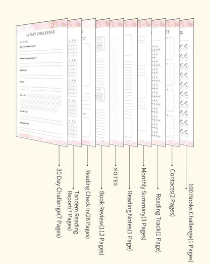 Reading Journal | Reading Planner | Book Club Gift for Her | Book Lover's Journal and Organizer | Read & Review Journal