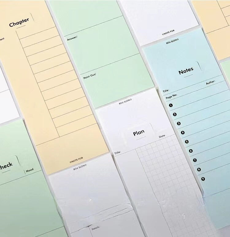Creative Foldable Notepad | Memo Pad | Creative Bookmark | Note Taking | Office Study Supplies | Gift for Booklover