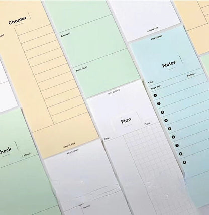 Creative Foldable Notepad | Memo Pad | Creative Bookmark | Note Taking | Office Study Supplies | Gift for Booklover