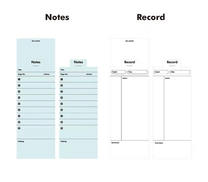 Creative Foldable Notepad | Memo Pad | Creative Bookmark | Note Taking | Office Study Supplies | Gift for Booklover