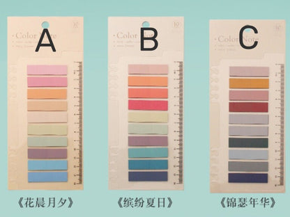 Retro Color Page Flags | Sticky Index Tabs | Writable Book Tabs | Markers Annotation Tabs |  Planner  Study Supplies