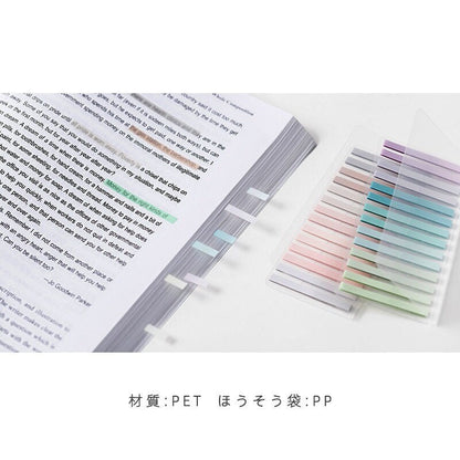 Rainbow Color Bookmark | Slim Translucent Sticky Note Tabs | Book Tabs | Page Flags | Highlighter Strips Tape | Planner Study Supplies