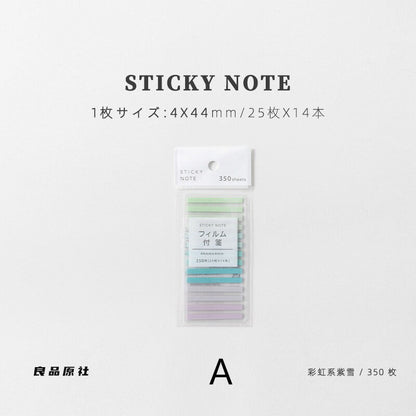 Rainbow Color Bookmark | Slim Translucent Sticky Note Tabs | Book Tabs | Page Flags | Highlighter Strips Tape | Planner Study Supplies