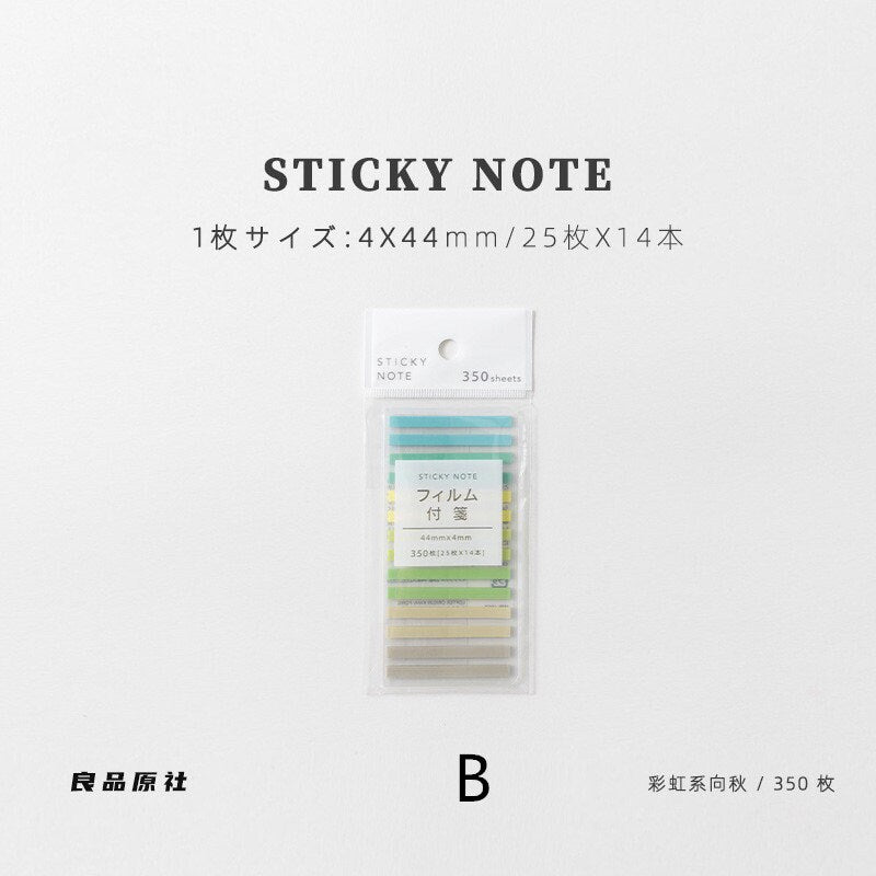 Rainbow Color Bookmark | Slim Translucent Sticky Note Tabs | Book Tabs | Page Flags | Highlighter Strips Tape | Planner Study Supplies