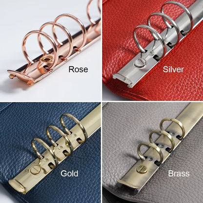 Moterm Metal Planner Binder Rings With 2 Pairs of Screws | A7 A6 Personal A5 for 6 Ring Binder | DIY Binder Refillable Planner Organizer