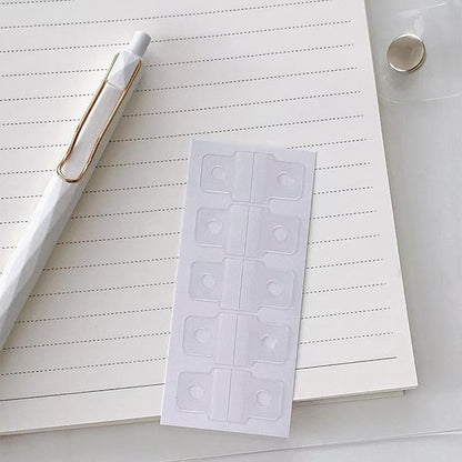 Binder Buckle Stickers | Loose Leaf Binder Extension Sticker | Expand to Stick | Sticker Organizer | 6 Ring Binders | Planner Accessories