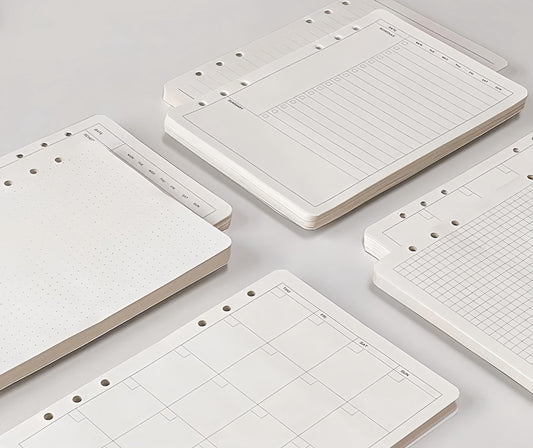 80 Sheets Printed Planner Inserts | Personal A5 Size | 6 Rings Planner | Binder Refills | 2025 Planner Inserts | Weekly Monthly Daily Plan