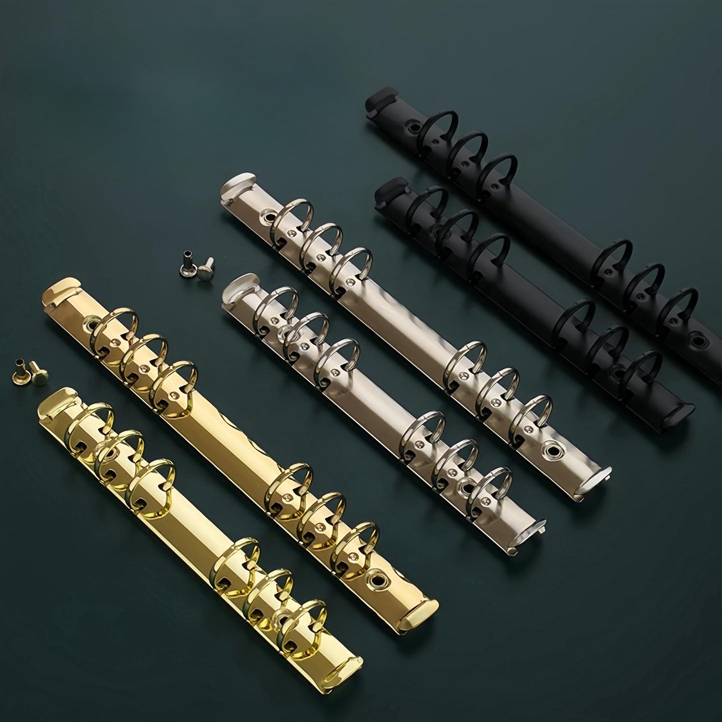 Metal Binder Rings With 2 Pairs of Screws | A8 A7 A6 Personal A5 for 6 Ring Binder | DIY Binder Refillable Planner