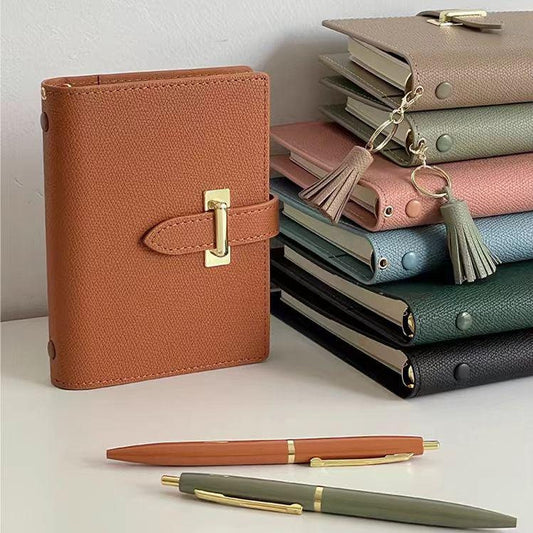 2025 Leather 6 Ring Planner Binder | A5 Personal A7 M5 Size | Refillable Notebook Journal Daily Planner Organizer | Luxury Gift for Her