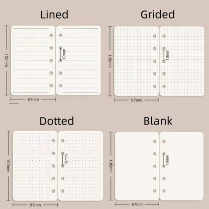 M5 A7 Planner Inserts | 5 6 Ring Binder Planner Refills | Weekly Daily Monthly Plan To Do List Reading Movie Journal Habit Tracker