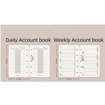 M5 A7 Planner Inserts | 5 6 Ring Binder Planner Refills | Weekly Daily Monthly Plan To Do List Reading Movie Journal Habit Tracker