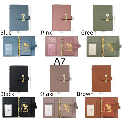 2025 Leather 6 Ring Planner Binder | A5 Personal A7 M5 Size | Refillable Notebook Journal Daily Planner Organizer | Luxury Gift for Her