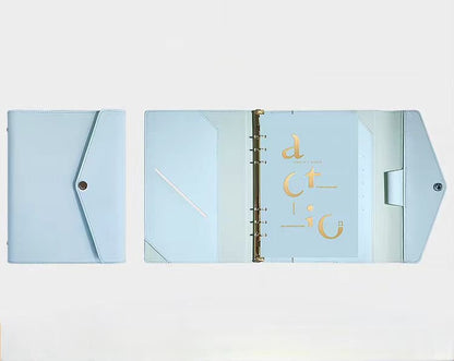 A5 Leather Refillable Planner 6 Ring Binder | A5 Planner Cover | Journal Agenda Notebook | Luxury Gift for Her | School Office Stationery
