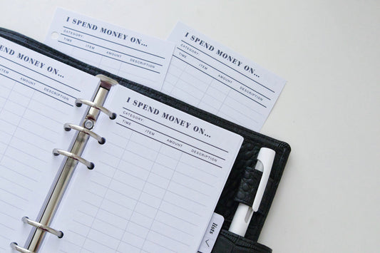 Classification Purchase Tracker Planner Inserts | 20 Sheets | Personal A5 A6 | 6 Rings Planner | Binder Refills