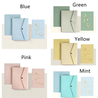 A5 Leather Refillable Planner 6 Ring Binder | A5 Planner Cover | Journal Agenda Notebook | Luxury Gift for Her | School Office Stationery
