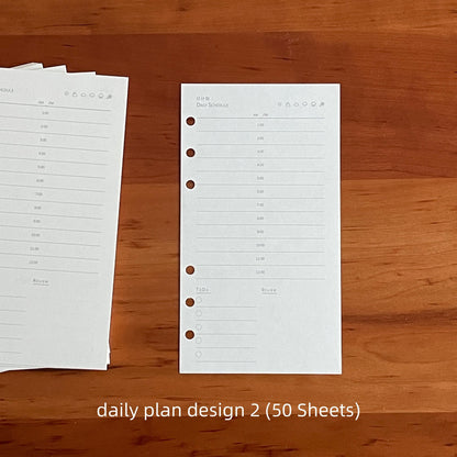 Printed Planner Inserts | M5 A7 Personal A6 Size 6 Ring Binder | Daily Weekly Montly Plan Habit Tracker | Planner Refill Paper |2025 Planner