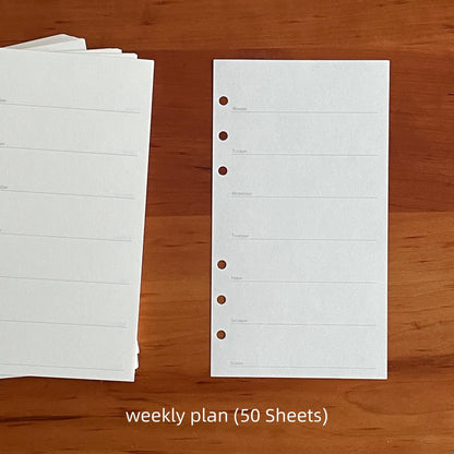 Printed Planner Inserts | M5 A7 Personal A6 Size 6 Ring Binder | Daily Weekly Montly Plan Habit Tracker | Planner Refill Paper |2025 Planner