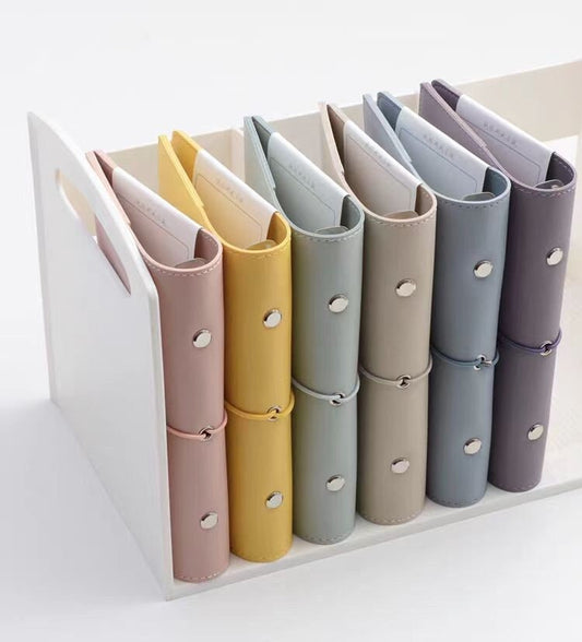 A6 Personal Vegan Leather 6 Ring Binder Cover | Daily Weekly Monthly Planners | Journal Diary Agenda Notebook |Cute School Office Stationery