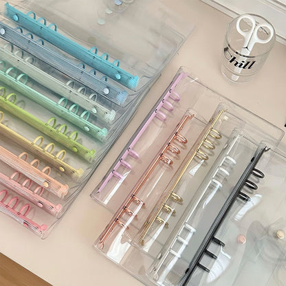 2025 Transparent Planner Cover  | PVC Planner Binder |  A5 Personal Size |  Clear 6 Ring Binder |  Sticker Organizer | Photo Storage Book