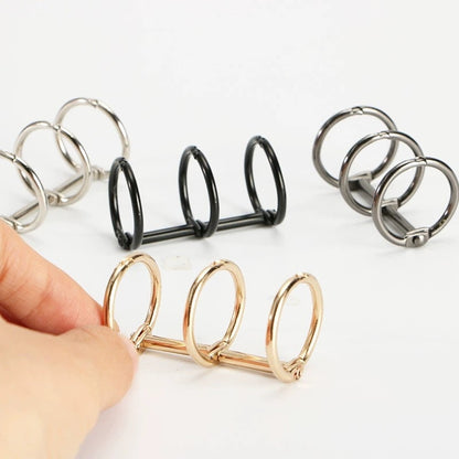 Set of 2 Metal Binder Rings｜A5 A6 A7  | Planner 6 Ring Binder | Refillable Planner Organizer | Gold Silver Black Bronze