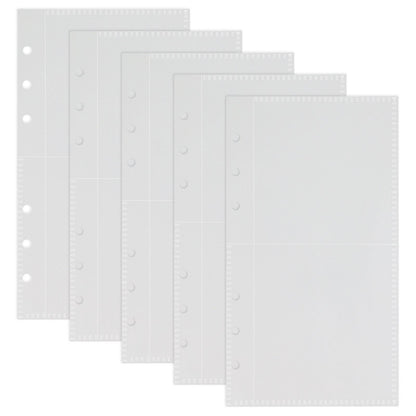Personal Size 6 Ring Binder Divider Pocket | Sticker Organizer | PVC Insert Pocket | Cash Envelope | Budget Book Planner