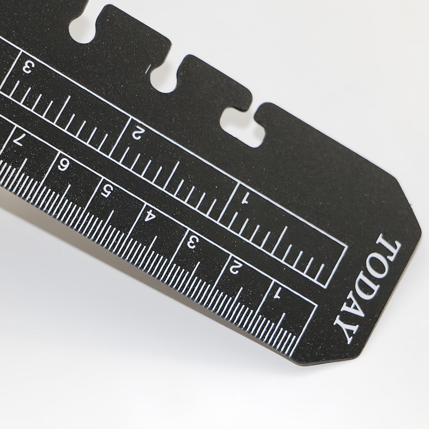 Plastic Today Ruler | Personal A5 Size | 6 Ring Binder Ruler | Planner Binder Accessories
