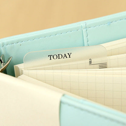 Plastic Today Ruler | Personal A5 Size | 6 Ring Binder Planner Ruler | Filofax Moterm