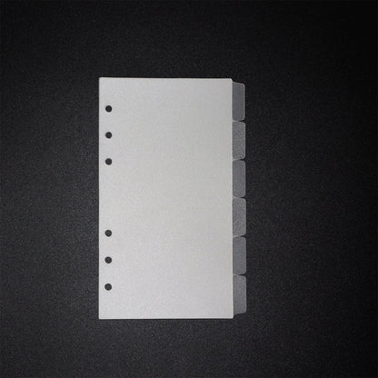 Frosted Clear  Side Tab Dividers | Plastic Planner Dividers | 6 Rings  |  A5 A7 Personal Pocket  | Planner Divider Label Stickers