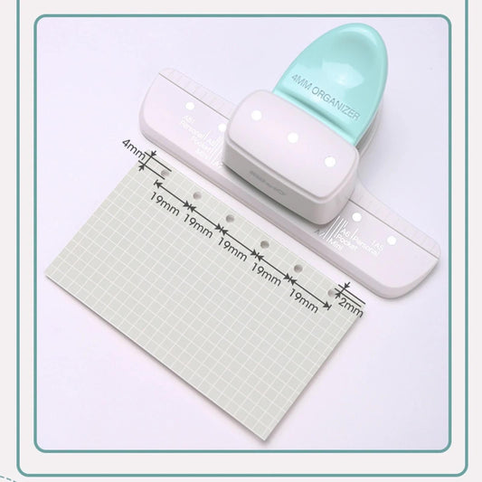 4mm Small Hole Punch | 3 Hole Puncher | for 6 Ring Binder | A5 A6 Personal A7 Pocket A8 Mini | Planner Refills Punch | Loose-Leaf Paper