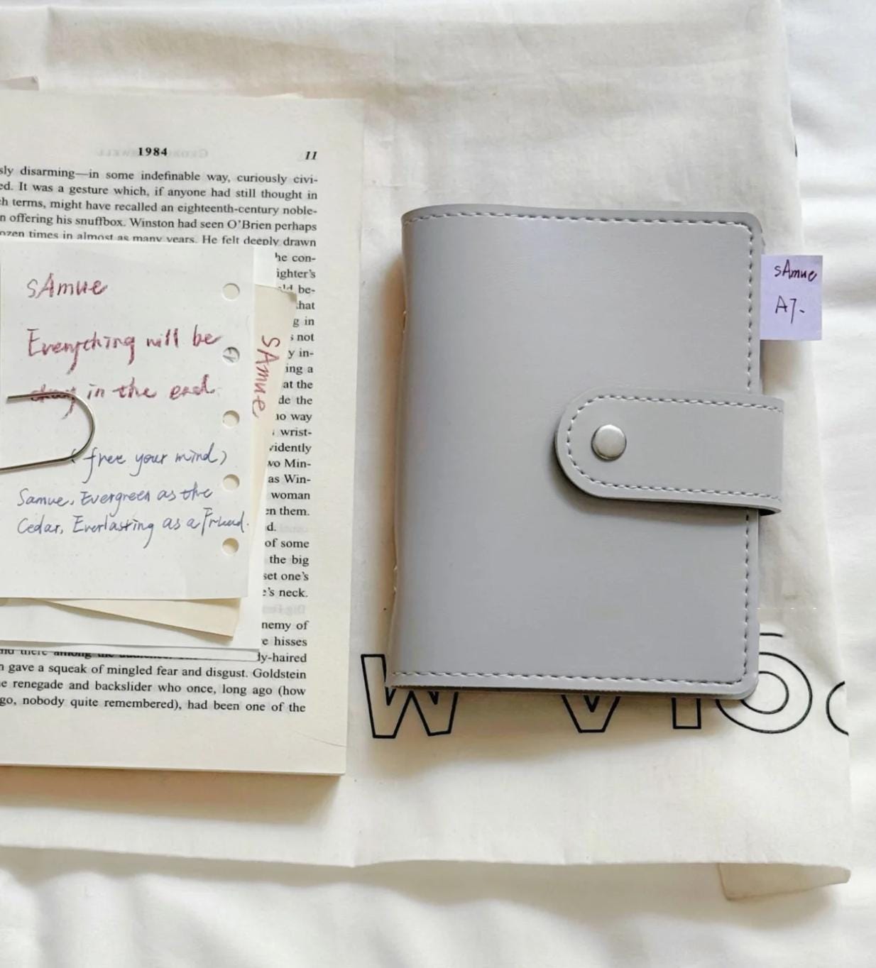 A6 A7 M5 Vegan Leather 6 Ring Binder Planner | Loose Leaf Binder | Daily Weekly Monthly Planner | 2025 Refillable Planner Cover