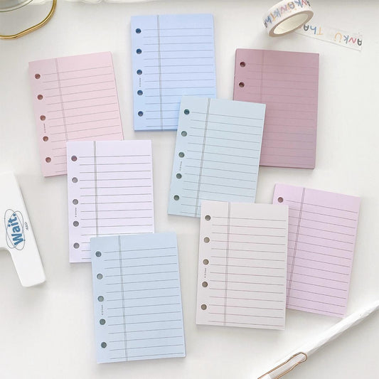 M5 A8 Lined Planner Inserts | 5 Ring Binder Planner Refills | Weekly Daily Monthly Plan To Do List | Printed Ruled Inserts | Filofax Moterm