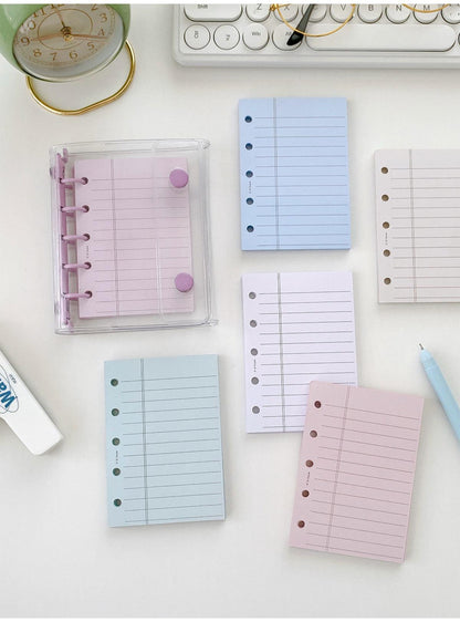 M5 A8 Lined Planner Inserts | 5 Ring Binder Planner Refills | Weekly Daily Monthly Plan To Do List | Printed Ruled Inserts | Filofax Moterm