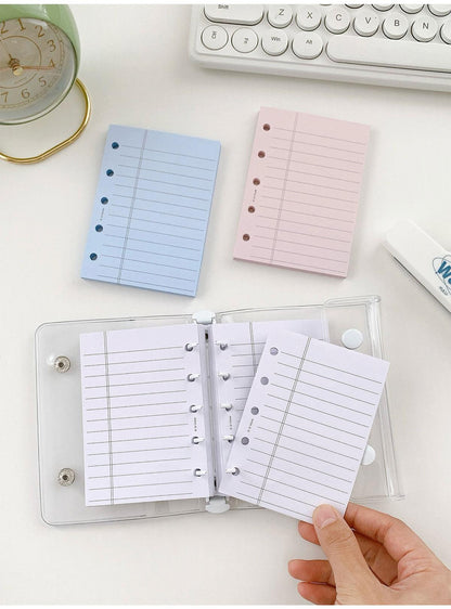 M5 A8 Lined Planner Inserts | 5 Ring Binder Planner Refills | Weekly Daily Monthly Plan To Do List | Printed Ruled Inserts | Filofax Moterm