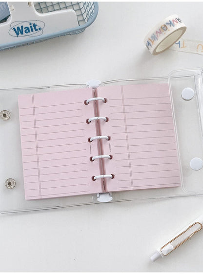 M5 A8 Lined Planner Inserts | 5 Ring Binder Planner Refills | Weekly Daily Monthly Plan To Do List | Printed Ruled Inserts | Filofax Moterm
