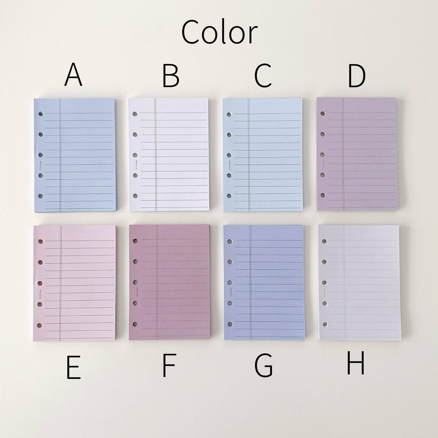 M5 A8 Lined Planner Inserts | 5 Ring Binder Planner Refills | Weekly Daily Monthly Plan To Do List | Printed Ruled Inserts | Filofax Moterm