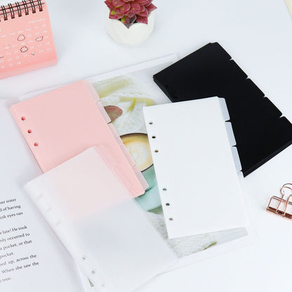 A5 A6 A7 Personal Size 6 Ring Binder Divider Pocket | Sticker Organizer | PVC Insert Pocket | Cash Envelope | Budget Book Planner