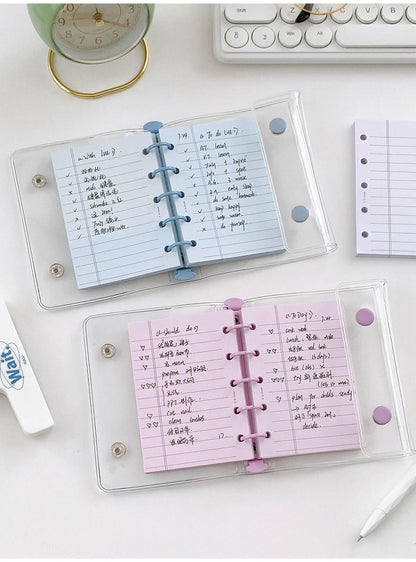 M5 A8 Lined Planner Inserts | 5 Ring Binder Planner Refills | Weekly Daily Monthly Plan To Do List | Printed Ruled Inserts | Filofax Moterm