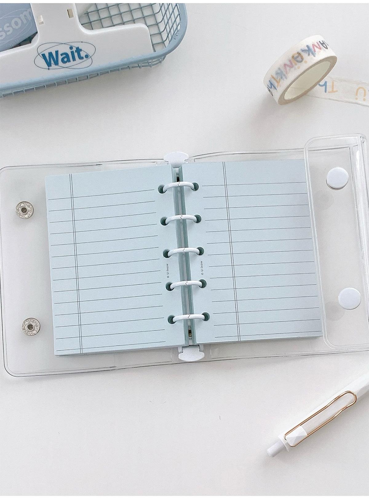M5 A8 Lined Planner Inserts | 5 Ring Binder Planner Refills | Weekly Daily Monthly Plan To Do List | Printed Ruled Inserts | Filofax Moterm