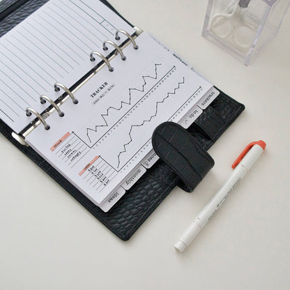 Line Chart Tracker Planner Inserts | 20 Sheets | Personal A5 A6 | 6 Rings Planner | Binder Refills