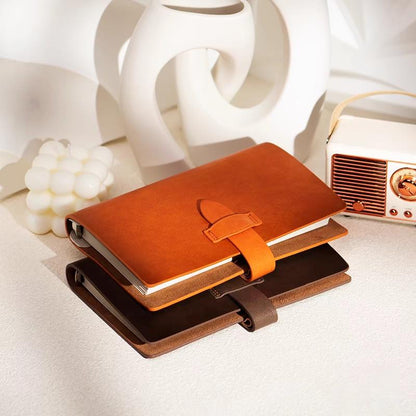 A5 Personal Soft Leather 6 Ring Binder | Refillable Planner Journal Agenda Notebook | Luxury Gift for Her | School Office Stationery