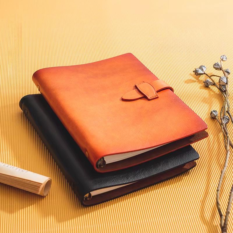 A5 Personal Soft Leather 6 Ring Binder | Refillable Planner Journal Agenda Notebook | Luxury Gift for Her | School Office Stationery